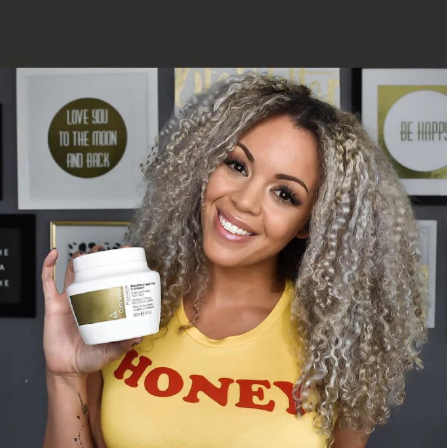 มาสก์สำหรับผมลอน Fanola Curly Shine Curly and Wavy Hair Mask