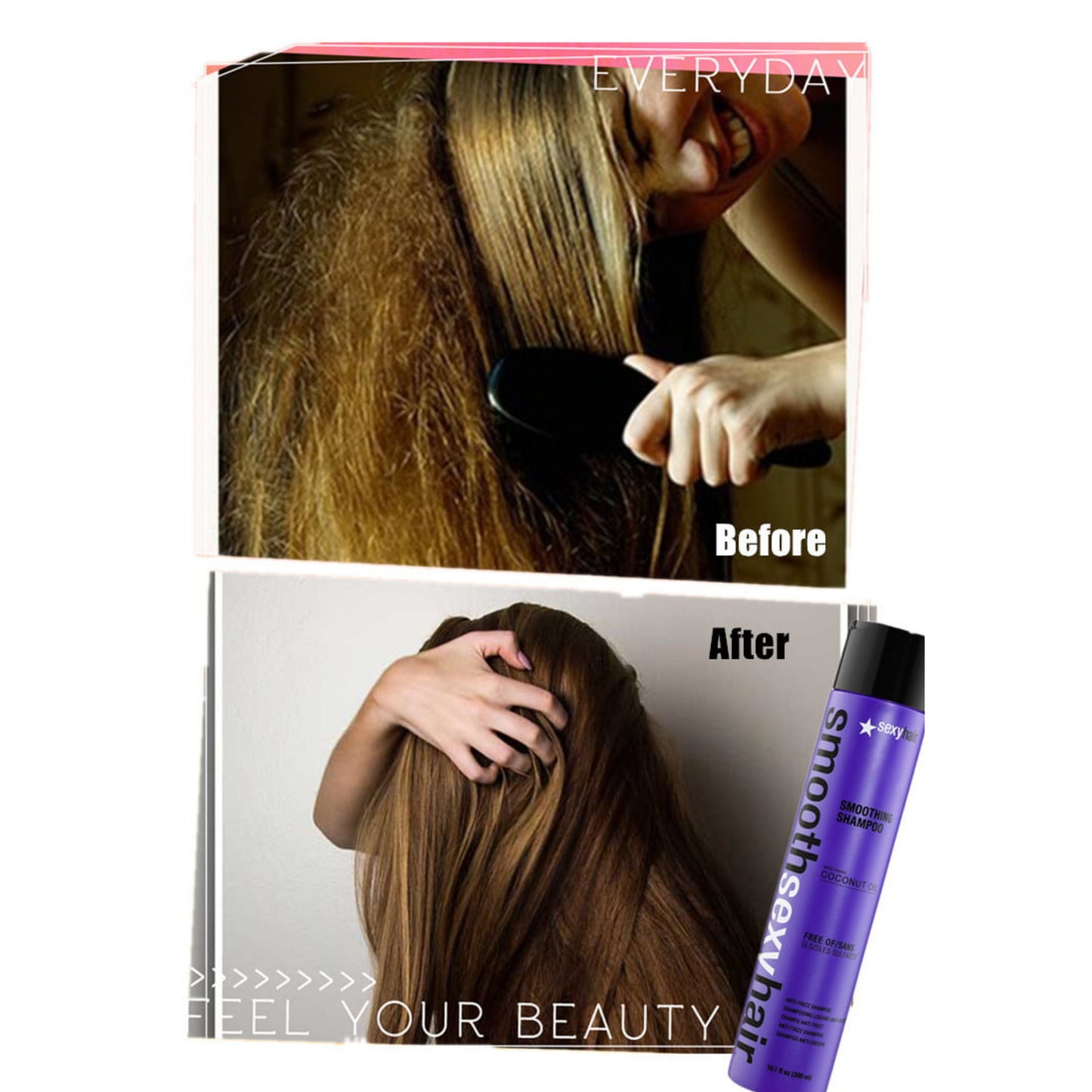 ครีมนวดผม นุ่มลื่น Smooth Sexy Hair Sulfate Free Smoothing Conditioner