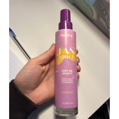 เซรั่มเนื้อบางเบา บำรุงผมแห้งเสีย Fanola Fan Touch Keep Me Bright , Glossing Crystals 100ml
