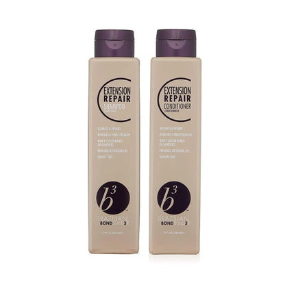 แชมพู / ครีมนวด ออกแบบเฉพาะเพื่อผมต่อโดยเฉพาะ ทำความสะอาดล้ำลึก  B3 Brazilian Bondbuild3r Extension Repair Shampoo / Conditoner