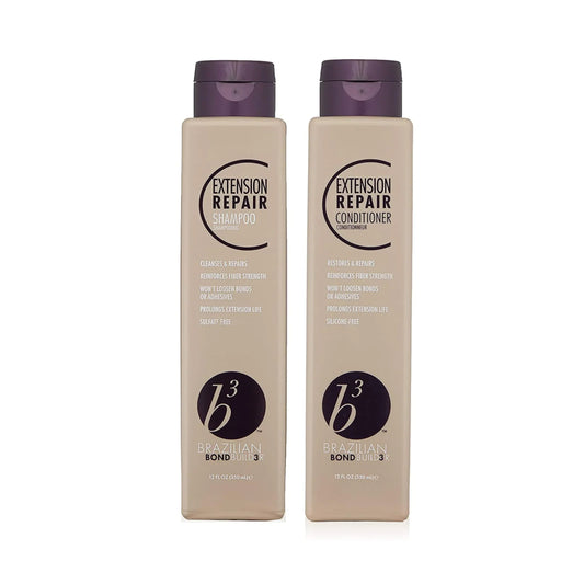 แชมพู / ครีมนวด ออกแบบเฉพาะเพื่อผมต่อโดยเฉพาะ ทำความสะอาดล้ำลึก  B3 Brazilian Bondbuild3r Extension Repair Shampoo / Conditoner