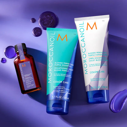 Moroccanoil Blonde Perfecting Purple Shampoo โมรอคแคนออยล์ ผมบลอนด์ แชมพูสีม่วง