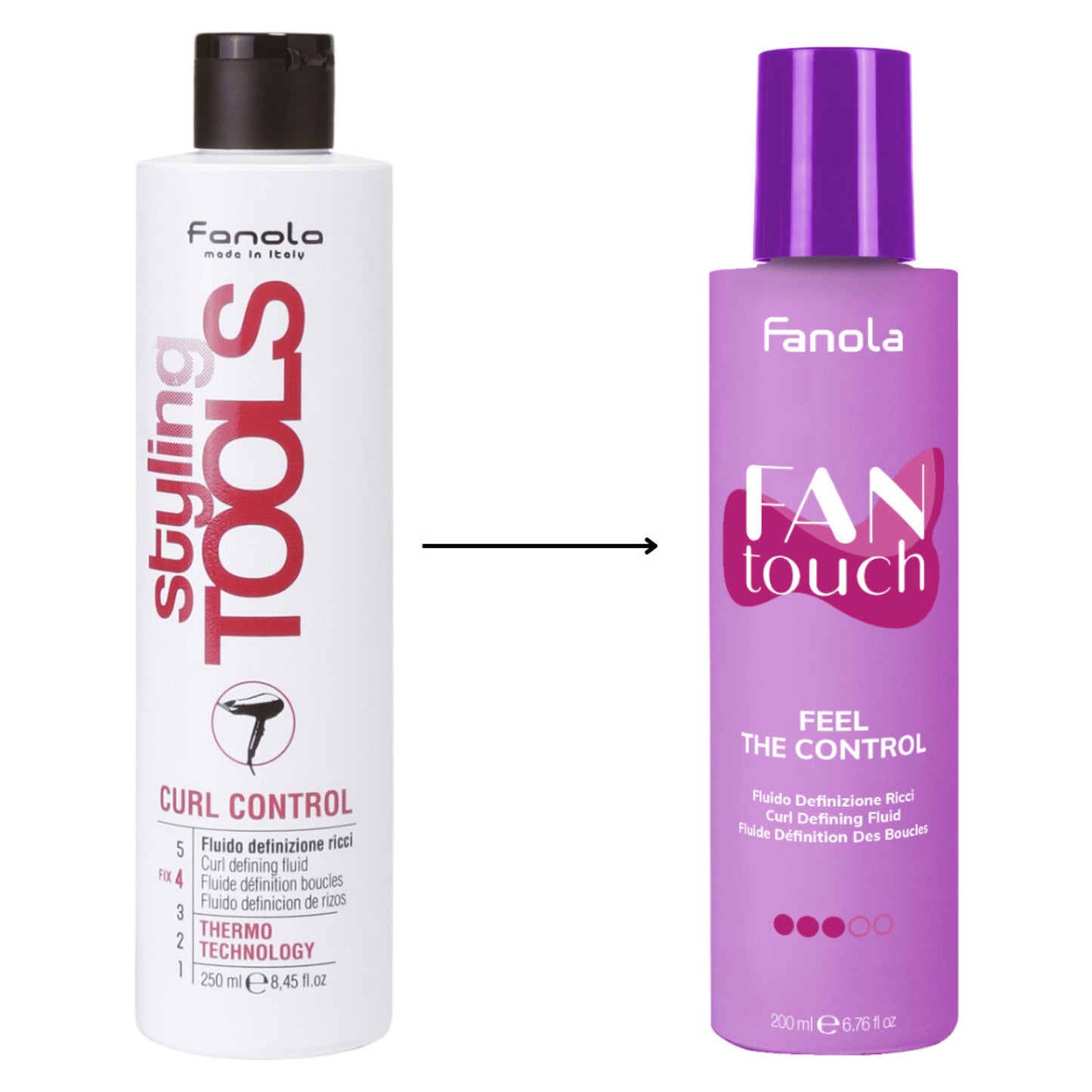 เจลจัดลอนผมดัด  Fanola Fan Touch Feel The Control