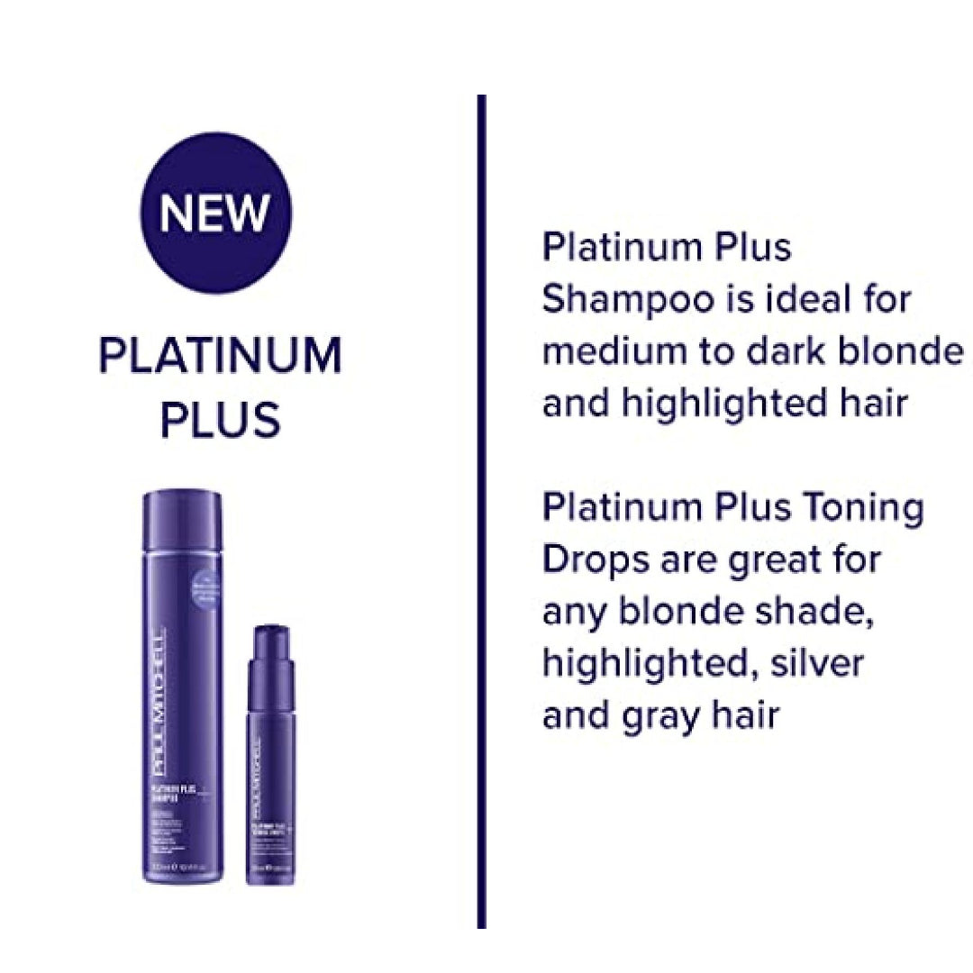 สีม่วง สำหรับ ผมบลอนด์ Paul Mitchell Platinum Plus Toning Drops