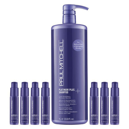 สีม่วง สำหรับ ผมบลอนด์ Paul Mitchell Platinum Plus Toning Drops