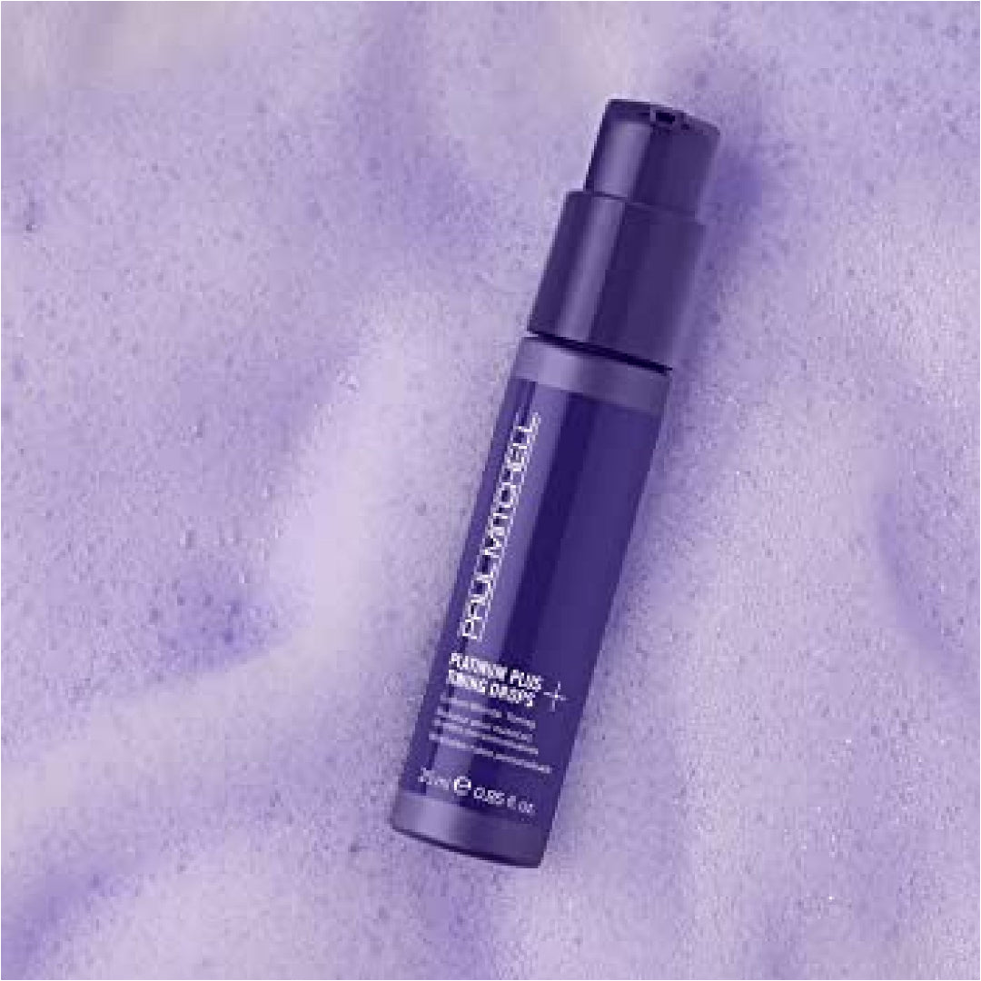 สีม่วง สำหรับ ผมบลอนด์ Paul Mitchell Platinum Plus Toning Drops