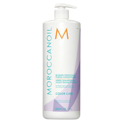 Moroccanoil Blonde Perfecting Purple Shampoo / Conditioner โมรอคแคนออยล์ สีม่วง แชมพู / ครีมนวด
