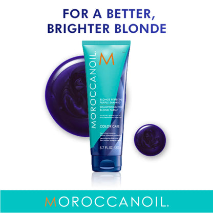 Moroccanoil Blonde Perfecting Purple Shampoo โมรอคแคนออยล์ ผมบลอนด์ แชมพูสีม่วง