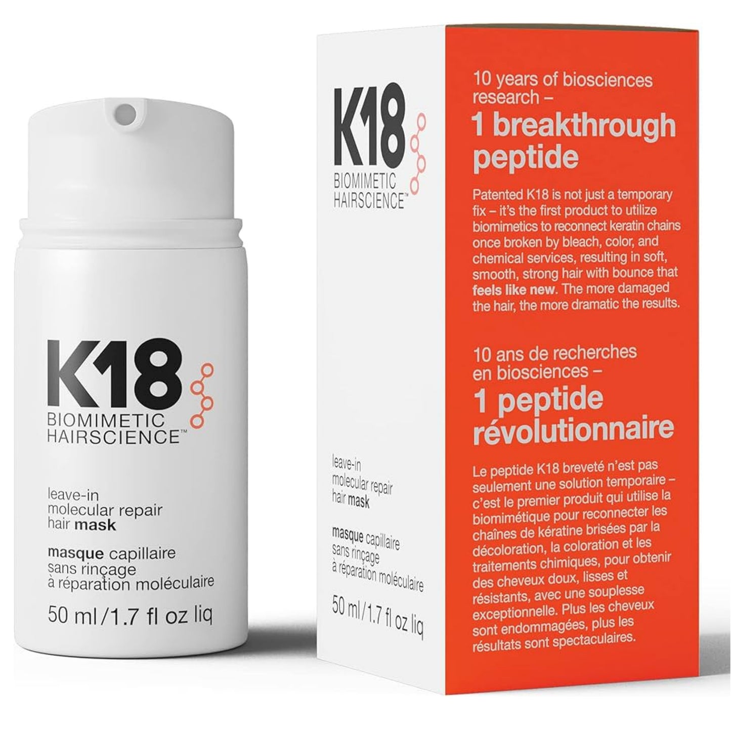 K18 Leave In Molecular Repair Hair Mask บำรุงเส้นผม ไม่ล้างออก
