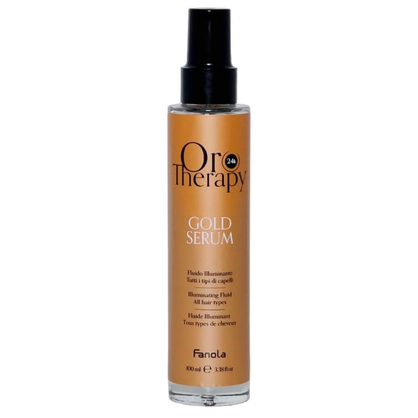 ออยด์ ใส่ผมก่อนไดร์  Fanola Oro Therapy 24k Gold Serum Oil Illuminating Hair Fluid