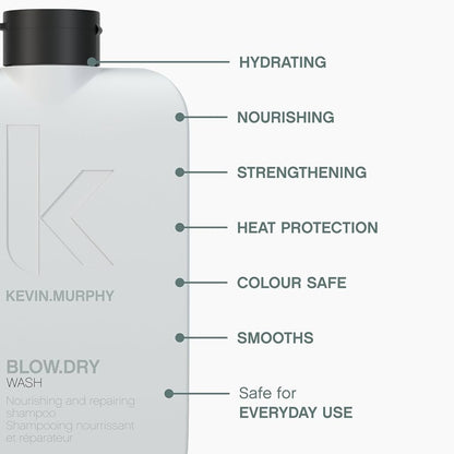 แชมพู เป่า แห้ง ล้าง Kevin Murphy Blow.Dry.Wash ขนาด 250 , 1000 ml