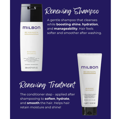 แชมพู / ครีมนวด Milbon Reawaken Renewing Shampoo / Treatment