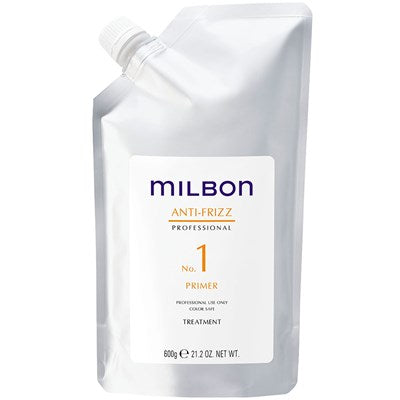 3 ขั้นตอน Milbon Anti-Frizz No 1 primer , No 2 Defrizz , No 3 Seal