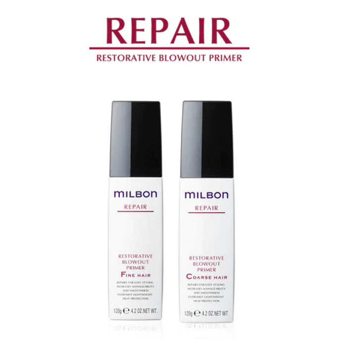 MILBON RESTORATIVE BLOWOUT PRIMER 5個セット Milbon Repair Restorative Blowout Primer Coarse Hair 4.2oz