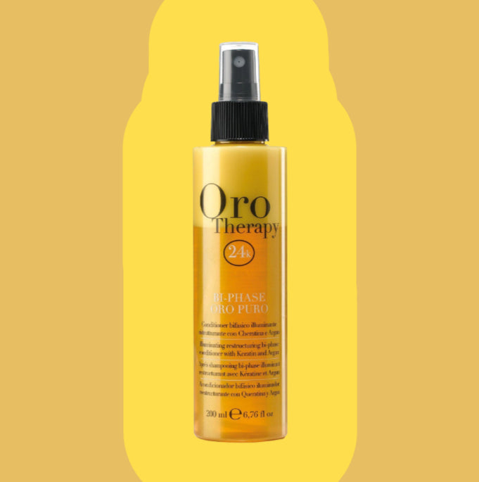 Fanola Oro Puro 2-in-1 Illuminating Conditioning Spray - [London Salon]