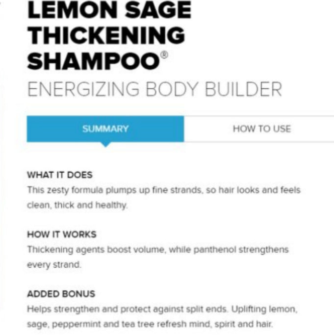 Paul Mitchell Tea Tree Lemon Sage Thickening Shampoo - [London Salon]