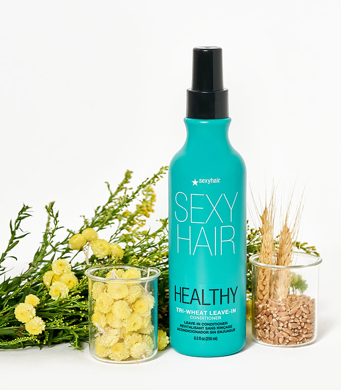 อาหารผมแบบน้ำ Sexyhair Tri-Wheat Leave In Conditioner