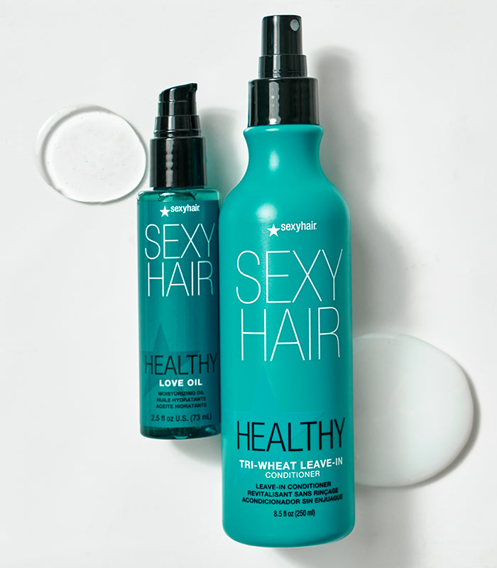 อาหารผมแบบน้ำ Sexyhair Tri-Wheat Leave In Conditioner